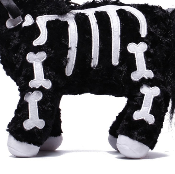 UNISKELTON Plush Purse (Black & White) one of a kind! - Picture 9 of 16